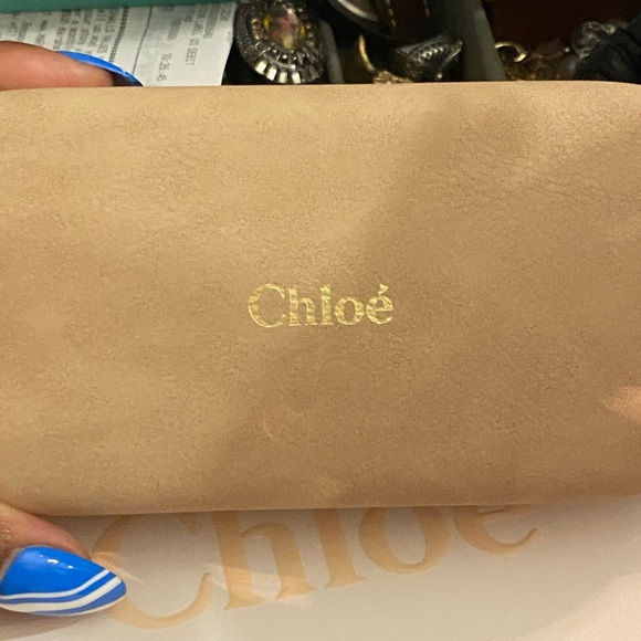 CHLOE PINK SQUARE AVIATORS - Picture 7 of 9